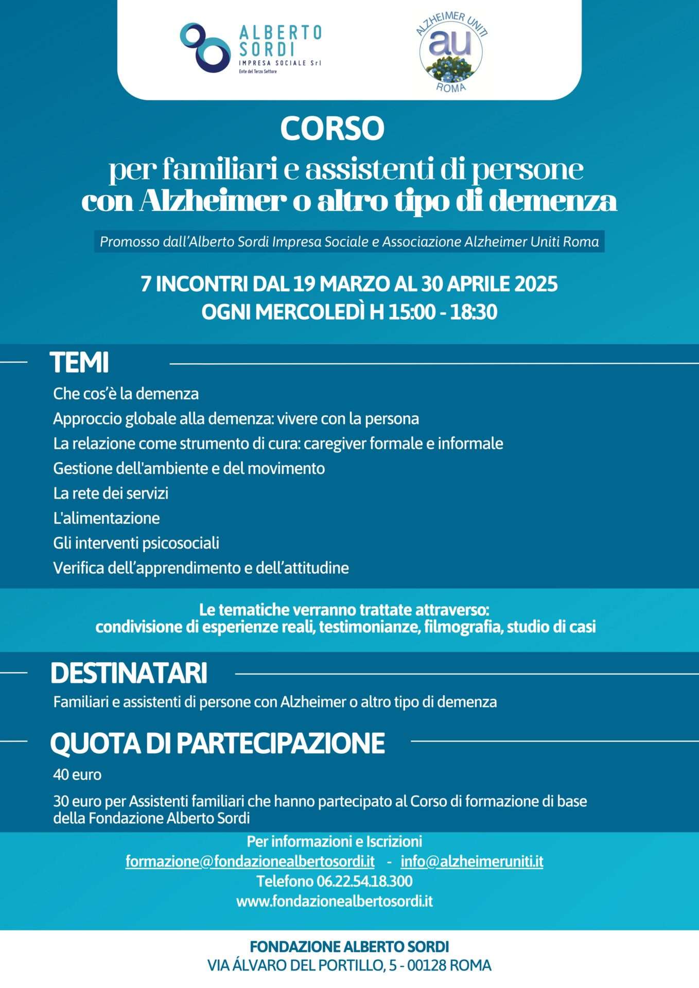 Corso Alzheimer Locandina